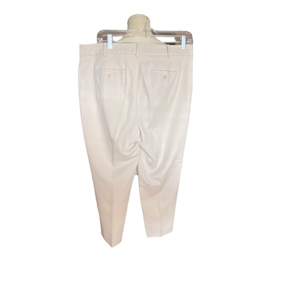 NWOT Talbots Hampshire Curvy Cream Ankle Pants - Picture 3 of 9
